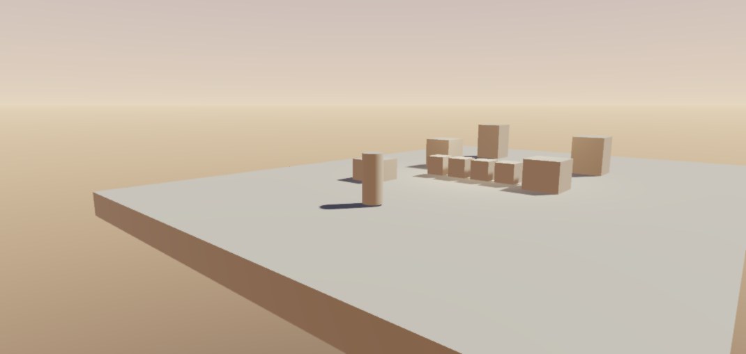 Physics playground arena with dynamic shadows